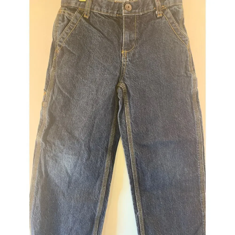 OSHKOSH B’GOSH Boy’s Adjustable Waist Carpenter Jeans / Size: 6 Husky
